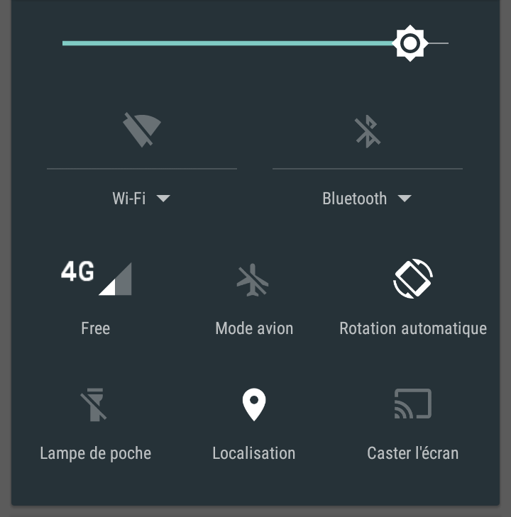 WP_MOBILE: Paramètres